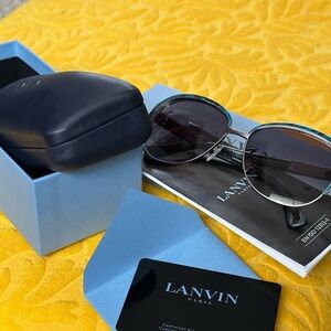 Lanvin snakeskin frame Sunglasses. As good as new.